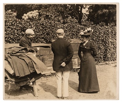 Lot 557 - Martin (Paul, 1864-1944). Waiting for the boat, Richmond, Surrey, 1889