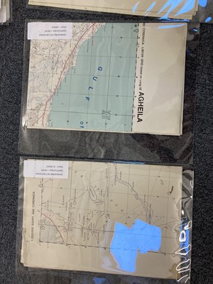Lot 130 - World War II Desert Air Force. A collection of 63 operational maps