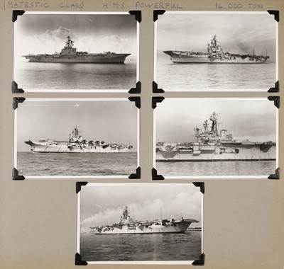 Lot 344 - Wright & Logan. A collection of approx. 460 black and white photographs of British aircraft carriers