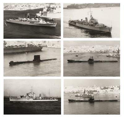 Lot 355 - Wright & Logan. Approx. 1600 black & white photographs of mostly British naval warships