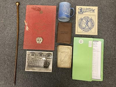 Lot 400 - WWI. Small collection of artefacts and documents belonging to John R. Murray