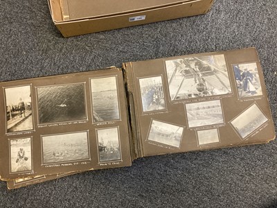 Lot 129 - World War I Egypt. An album containing approximately 200 photographs of Aboukir aerodrome and camp