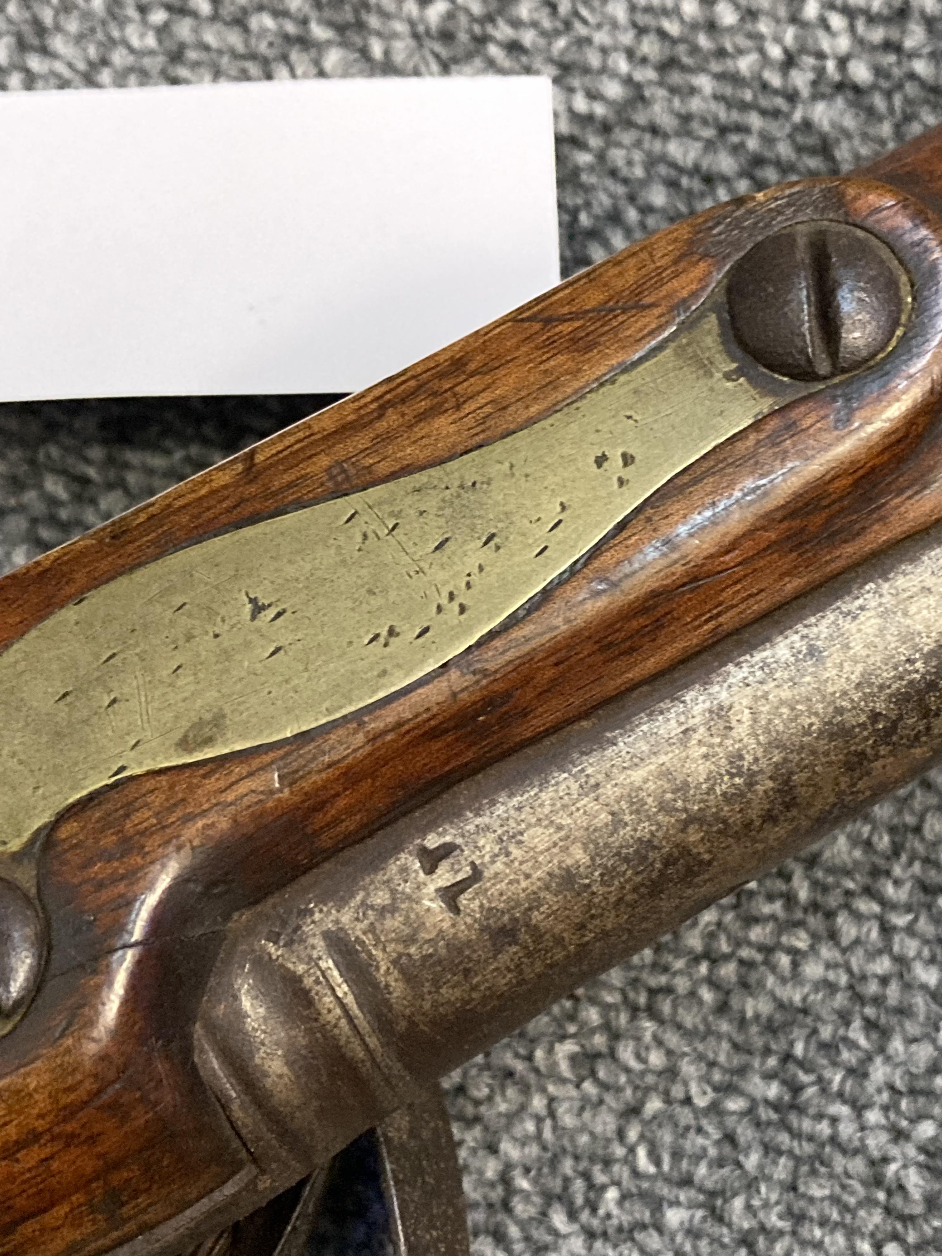 Lot 210 - Sea Service Pistol. George III flintlock sea