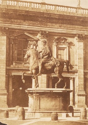 Lot 488 - Caneva (Giacomo, 1813-1865). Equestrian statue of Marcus Aurelius, Rome, early 1850s