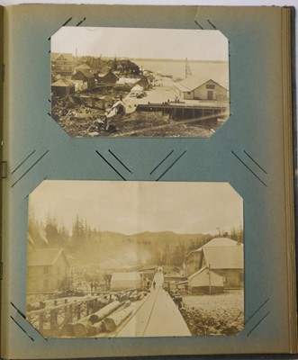 Lot 486 - Canada. An album containing 38 postcard-size photos of figures and scenes... , early 20th century