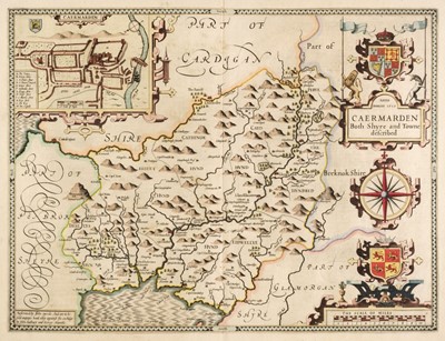 Lot 84 - Carmarthenshire. Speed (J.), Caermarden Both Shyre and Towne Described, 1st edition, 1611