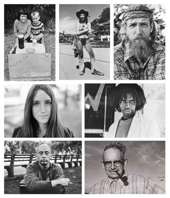 Lot 587 - Vandenberg (Al, 1932-2012), A group of 62 medium-format 4 x 5 film negatives of street portraiture