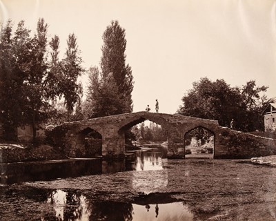 Lot 481 - Bourne (Samuel, 1834-1912). Bridge near Srinuggur