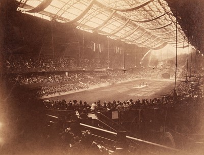 Lot 583 - Turner (Thomas Charles, 1839-1896). A photograph of a fencing match in large stadium, c. 1890