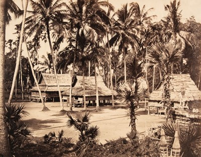 Lot 521 - Gsell (Emile, 1838-1879). Village scene, Angkor Wat, Cambodia, c. 1866