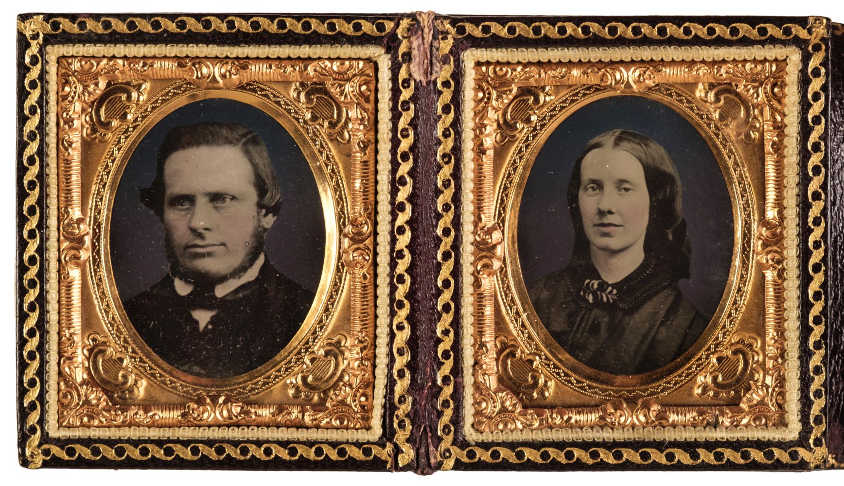 Cased images. A group of assorted cased images and related, c. 1860s and later