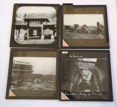 Lot 547 - Magic Lantern Slides. A group of 29 diapositive magic lantern slides of China, early 20th century