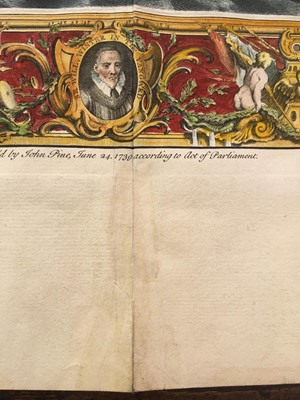 Lot 127 - Pine (John). Three sea charts, and one engraving of the Armada, 1739