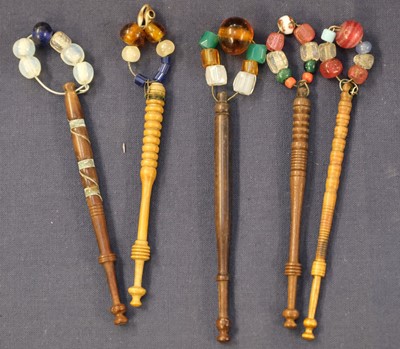 Lot 162 - Lace bobbins. A large collection of lace-making bobbins, English, 19th century