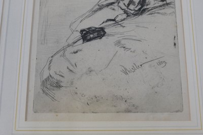 Lot 216 - Whistler (James Abbott McNeill, 1834-1903), Bibi Lalouette, etching and drypoint, 1859