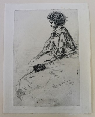 Lot 216 - Whistler (James Abbott McNeill, 1834-1903), Bibi Lalouette, etching and drypoint, 1859