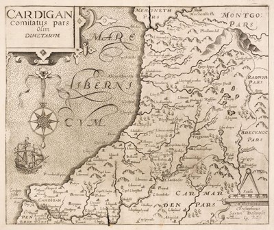 Lot 81 - Cardiganshire. A collection of 23 maps, 17th - 19th century