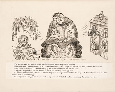 Lot 705 - Hale (Kathleen, 1898 - 2000). Henrietta's Magic Egg, set of original storyboards, & related items