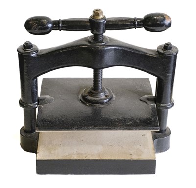 Lot 303 - Bookpress. A cast iron bookpress