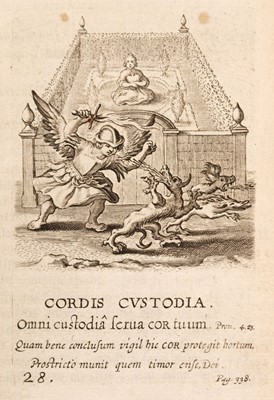 Lot 237 - Haeften (Benedictus van). Schola Cordis, sive aversi a Deo cordis ad eumden reductio, 1663