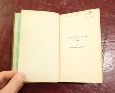 Lot 502 - Dickens (Charles). A Christmas Carol, in Prose, Being a Ghost Story of Christmas, 1st edition