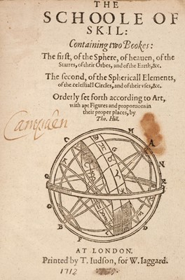 Lot 117 - Blundeville (Thomas, 1522?-1606?). A Briefe Description of Universal Mappes and Cardes... , 1589