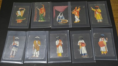 Lot 522 - Indian mica paintings. A transformation game, mid 19th century