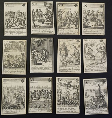 Lot 529 - Playing cards. Marlborough's Victories, London, circa 1707