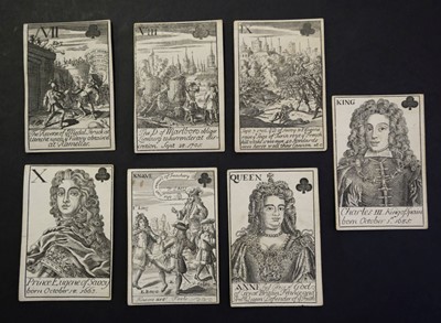 Lot 529 - Playing cards. Marlborough's Victories, London, circa 1707