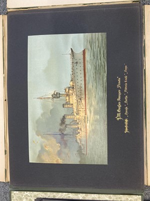 Lot 282 - Deutschland zur See. Germany on the sea, a collection of prints circa 1910