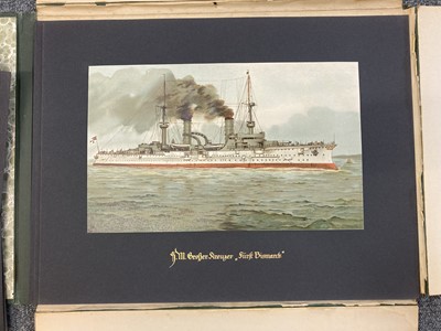 Lot 282 - Deutschland zur See. Germany on the sea, a collection of prints circa 1910