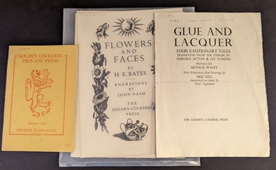 Lot 730 - Golden Cockerel Press. A collection of prospectuses,  1930's