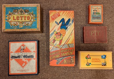 Lot 524 - Playing cards and games. Max und Moritz card game, circa 1940, & others