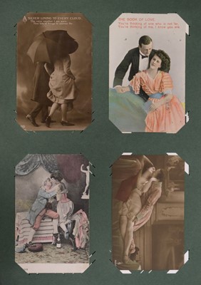 Lot 300 - Postcards. Edwardian postcard album