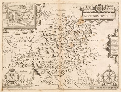 Lot 144 - Wales. A collection of approximately 55 maps, 17th - 19th century