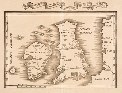 Lot 76 - British Isles. Waldseemüller (Martin), Tabu Moder Angliae & Hiber, Lyons, 1535