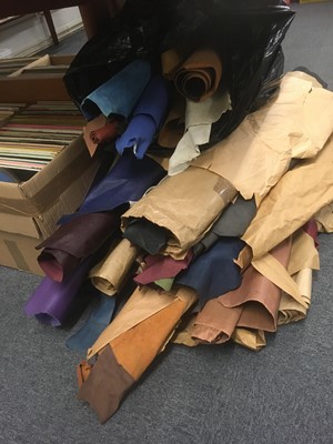 Lot 360 - Leather. A large selection of skins & part skins of leather