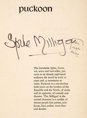 Lot 854 - Milligan (Spike). Puckoon, 1st edition, Signed, London: Anthony Blond, 1963