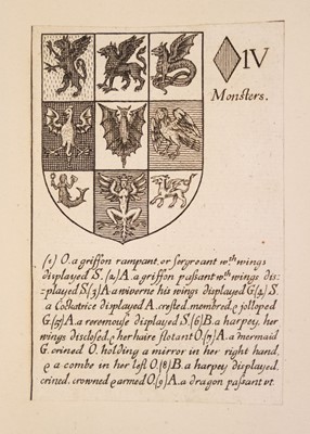 Lot 539 - Blome (Richard). Armoriall Cards, [1675]