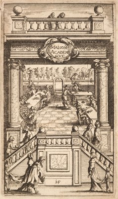 Lot 549 - La Marinière (Denis de). La Maison Academique Contenant les Jeux ... , 1659