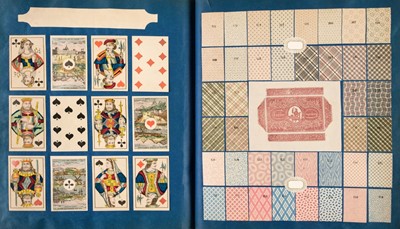 Lot 561 - Trade catalogue. A large album of mounted playing cards, Belgium: Van Genechten, circa 1880