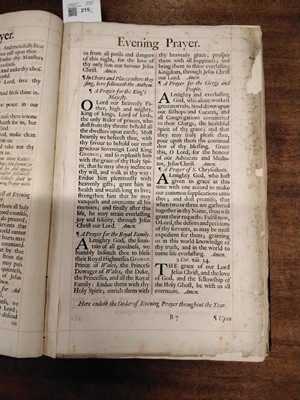 Lot 215 - Bindings. Book of Common Prayer, 1754