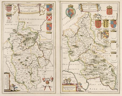 Lot 73 - Blaeu (Johannes). Bedfordshire and Buckinghamshire, Amsterdam, circa 1645