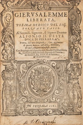 Lot 269 - Tasso (Torquato). Gierusalemme Liberata, poema heroico, 1581