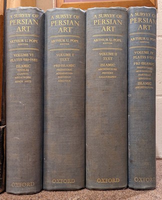 Lot 60 - Pope (Arthur Upham). A Survey of Persian Arts, 4 vols (of 6), Oxford University Press, 1938-39