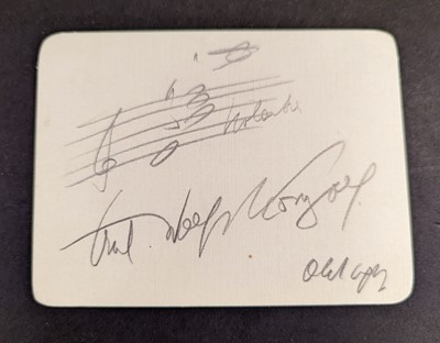 Lot 945 - Korngold (Erich Wolfgang, 1897-1957). Fine Autograph Musical Quotation Signed in pencil