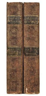 Lot 246 - Johnson Dictionary 2 vols 1755