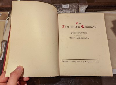 Lot 57 - Hasselwander (Albert). Ein Anatomischer Totentanz... , Munich: Bergmann, 1926