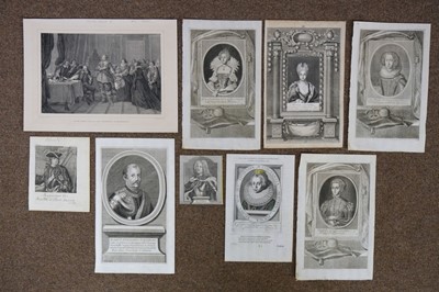 Lot 191 - Polish Monarchs & Aristocracy. A Collection of 46 portraits, 17th - 19th century