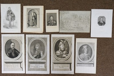 Lot 191 - Polish Monarchs & Aristocracy. A Collection of 46 portraits, 17th - 19th century